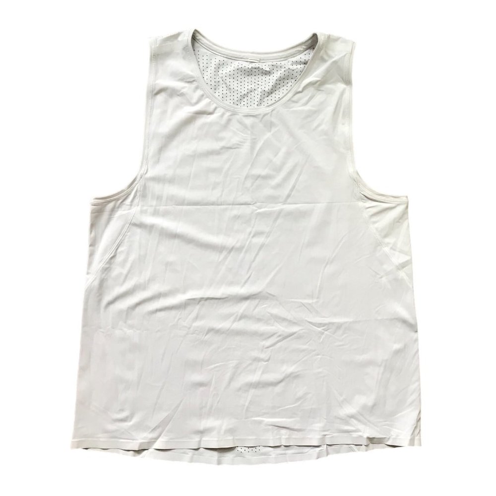 Lululemon Women's Mesh Back Tank Size Large Lavender Gray Athleisure‎ Workout